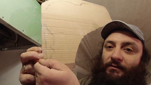 7. Абрис. Контур. Копирование профиля старого штукатурного карниза. Изготовление шаблона из жести. смотреть онлайн