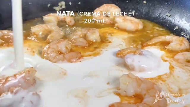 🍤🍤 PASTA CREMOSA CON LANGOSTINOS 🍤🍤 Te van a encantar!!! смотреть онлайн