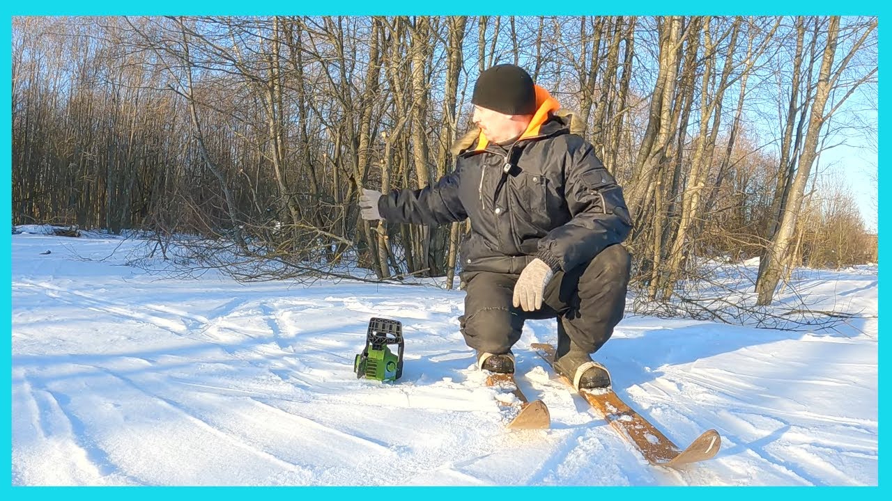 Пока в мучительных ожиданиях, с пилой на лыжах, оценка снегоуборщику и деревенские будни! смотреть онлайн