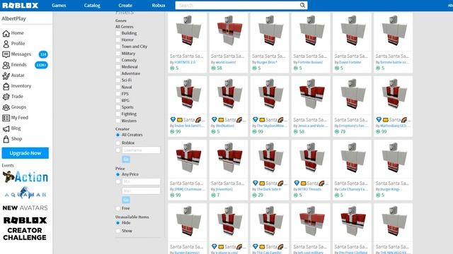 КАК СТАТЬ САНТА КЛАУСОМ В РОБЛОКС ??? | ROBLOX ПО РУССКИ | | Роблоксер Альберт смотреть онлайн