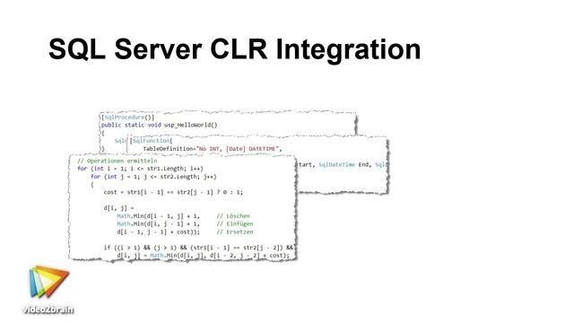 CLR-Integration in SQL Server Tutorial: Auf einen Blick: Inhalte und Lernziele |video2brain.com смотреть онлайн