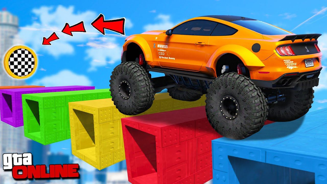 ВОТ ЭТО РЕАЛЬНО КРУТО! КАК ДАЛЕКО СМОЖЕТ ЧИТ ДРАГСТЕР ПРОЕХАТЬ ПО ДЫРЯВЫМ БЛОКАМ В ГТА 5 МОДЫ! смотреть онлайн