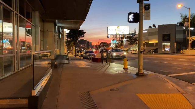 [4K] Sunset Strip in West Hollywood, California USA - Walking Tour & Travel Guide ? Binaural Sound смотреть онлайн