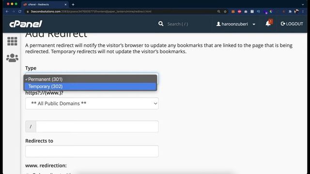 Set up cPanel 301 Redirect from one Domain to Another | 3SS смотреть онлайн