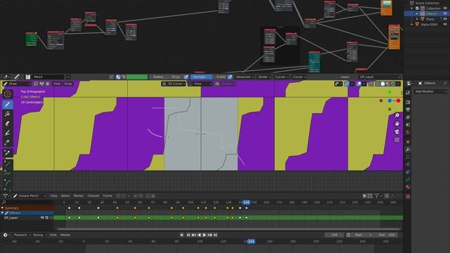 Procedural Grease Pencil Truchet Tile Pattern смотреть онлайн