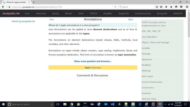 Where do I apply annotations in a Java program?
| javapedia.net смотреть онлайн