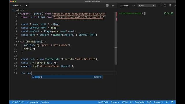 Deploy your first Deno Web App to Heroku смотреть онлайн