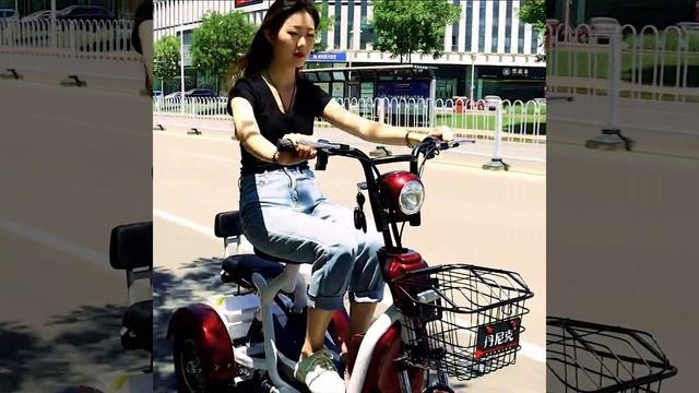 Dannick electric tricycle small scooter elderly recreational vehicle mini double lady смотреть онлайн