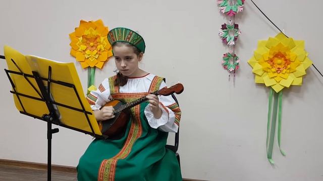 Мытарева Дарья (домра). Русская народная песня "Ивушка" смотреть онлайн