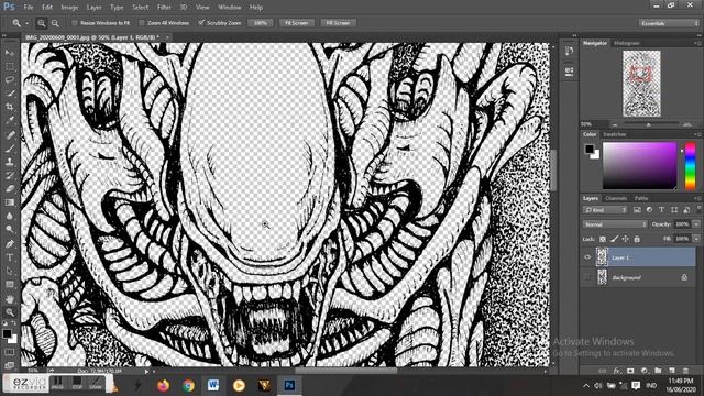 Cara memisahkan sketsa gambar manual dengan photoshop смотреть онлайн