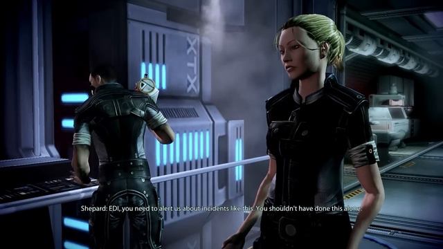 Mass Effect 3 - EDI takes over Dr. Eva's body смотреть онлайн
