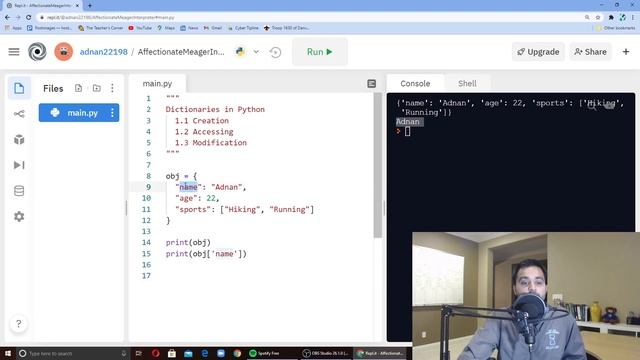 Python Tutorial For Beginners: Dictionaries смотреть онлайн