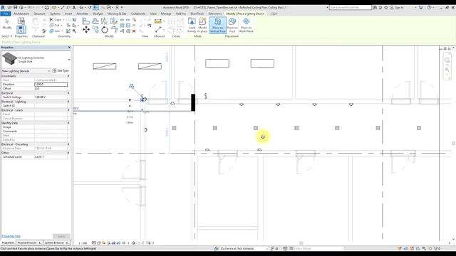 Revit Electrical 2018 - 24 - Add Switches