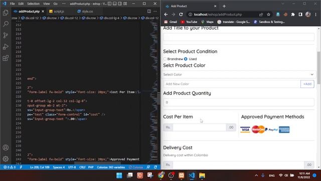 Building a e-commerce web application using HTML, CSS, PHP, MySQL || Part 12 смотреть онлайн