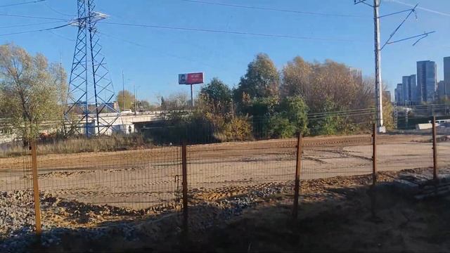 Тимирязевская - Окружная D1, за день до переноса путей. 13.10.2023.