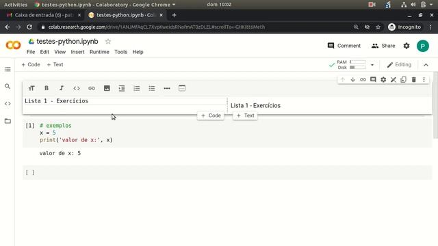 Introdução ao google colab (python online) смотреть онлайн