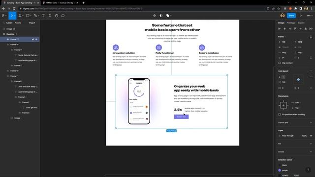 App Landing Page Design Using Figma + Responsive | Figma Tutorial For Beginners смотреть онлайн