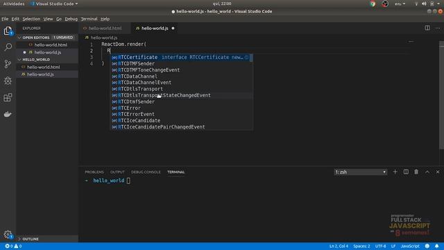 Aula 4 - Hello World (Série React) смотреть онлайн