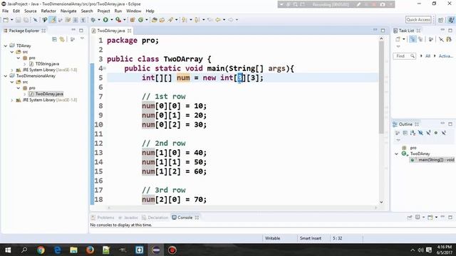 Java Programming Tutorial - 24 - Two Dimensional Array | Hindi смотреть онлайн