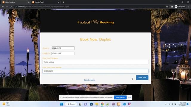 Online Hotel Booking Project In PHP смотреть онлайн