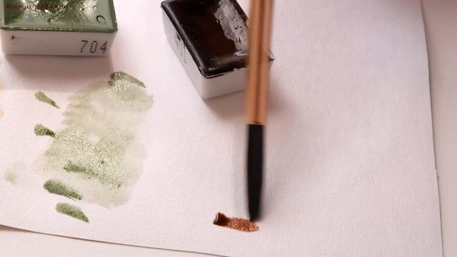 TRY 5 NEW COLORS In Palette | WATERCOLOR | Пробую 5 НОВЫХ красок | АКВАРЕЛЬ