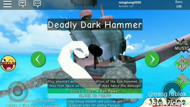 Ban hammer simulator secret!#2(Roblox) смотреть онлайн