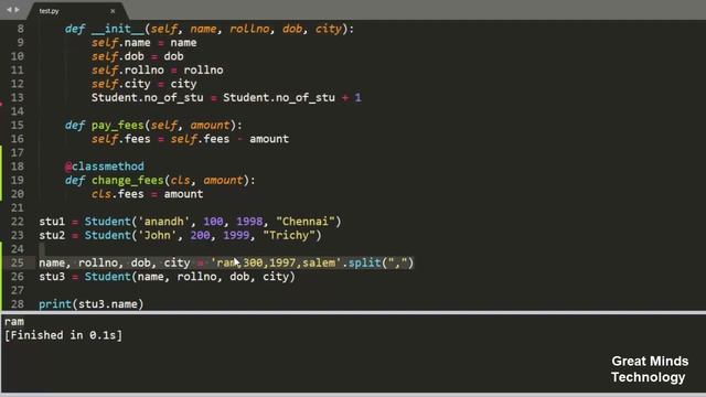 Python OOP - Classmethod and Staticmethod | Tamil | iCoding смотреть онлайн