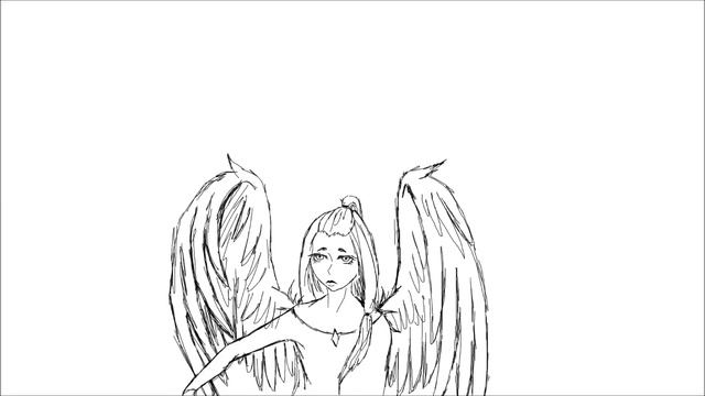 Анимация ангела | PaintTool SAI смотреть онлайн