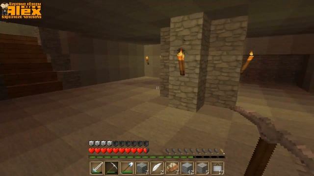 MINECRAFT. Загон для зверей и горящие коровы. смотреть онлайн