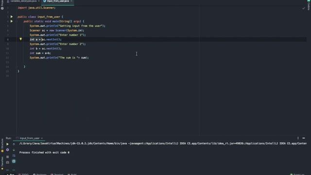 Getting Input From User in JAVA смотреть онлайн