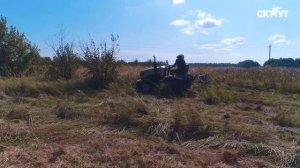 Трактор СКАУТ T-18 косит сено | Работа сенокосилки BRM-100