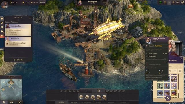 no 1800 Sunken Treasure Part 1 - UNLOCKINGTHE BIGGEST ISLAND IN ANNO! смотреть онлайн