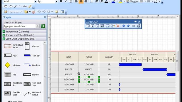 How to create Gantt Chart using Microsoft Visio ( algorithm | Visio ) смотреть онлайн