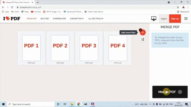 Merge Pdf File Online || https://www.ilovepdf.com смотреть онлайн