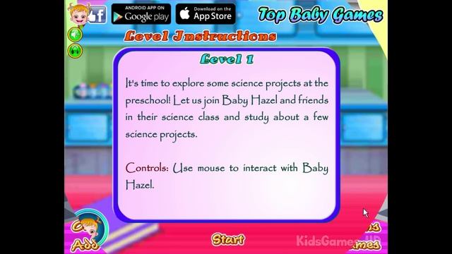 Baby Hazel Game Movie - Baby Hazel Science Fair - Dora the Explorer смотреть онлайн