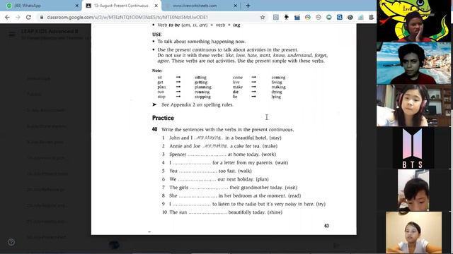 (Meeting 13 pt.2) Present continuous tense смотреть онлайн