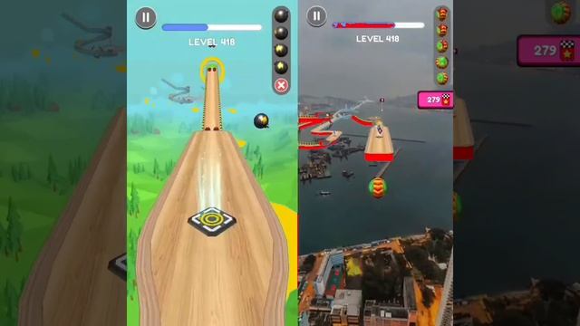 ROLLING BALL VS GOING BALLS LEVEL 418 _ ANDROID MOBILE GAMES WALKTHROUGH IOS GAMEPLAY SPEED RUN смотреть онлайн