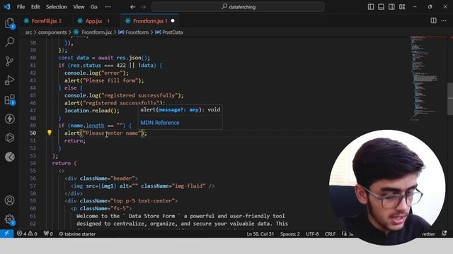 Form Validation in React Js смотреть онлайн