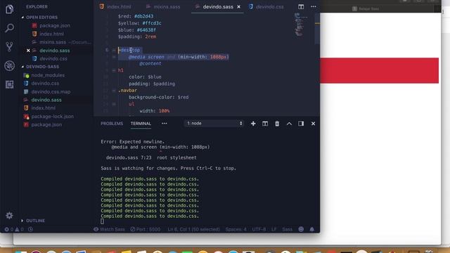 Belajar SASS Mixins смотреть онлайн