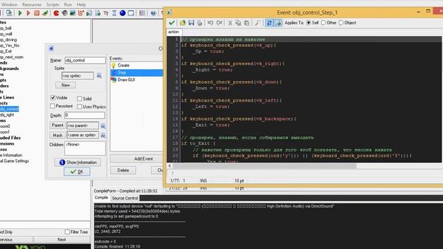 Game Maker. Android. 4-й урок. Работа с виртуальными клавишами. смотреть онлайн