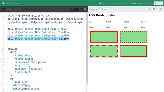 Css Border Styles | Web Zone смотреть онлайн
