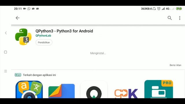 instal python 3 dengan editor qpython di android смотреть онлайн