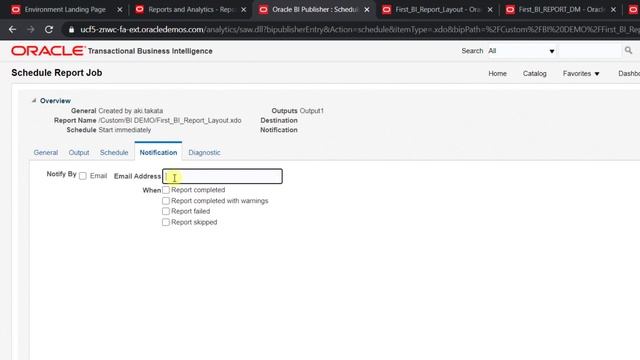 Running Oracle Fusion BI Report from Catalog/Scheduler смотреть онлайн