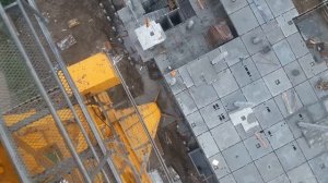 Монтаж и посадка ЖБК изделия на колонну.