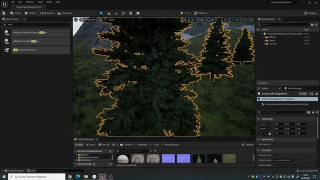 unreal engine 5 / speedtree / foliage / wind - problem смотреть онлайн