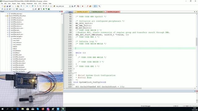 Lesson 8 DMA + ADC and STMStudio (STM32, STM32F0 - Keil uVision 5 Tutorials) смотреть онлайн