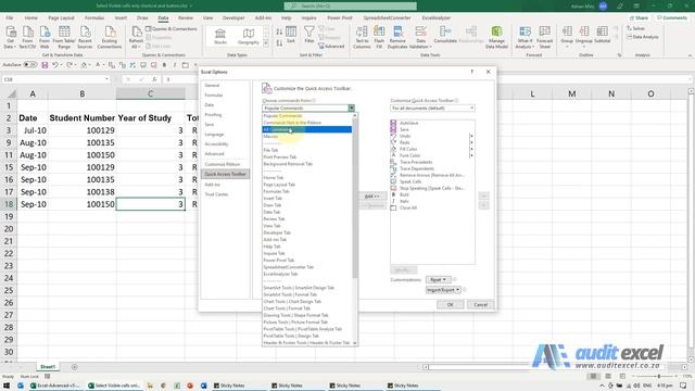 Select Visible cells shortcut and button смотреть онлайн