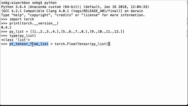 Convert List To PyTorch Tensor - PyTorch Tutorial смотреть онлайн