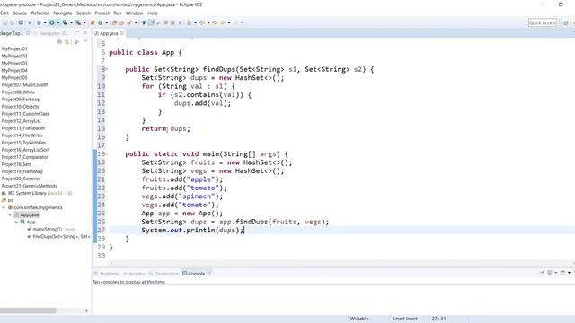 021 - Java Programming:  How To Create Generic Methods