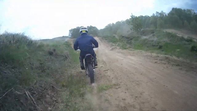 Иж к-16 и питбайк на кроссовой трассе. смотреть онлайн